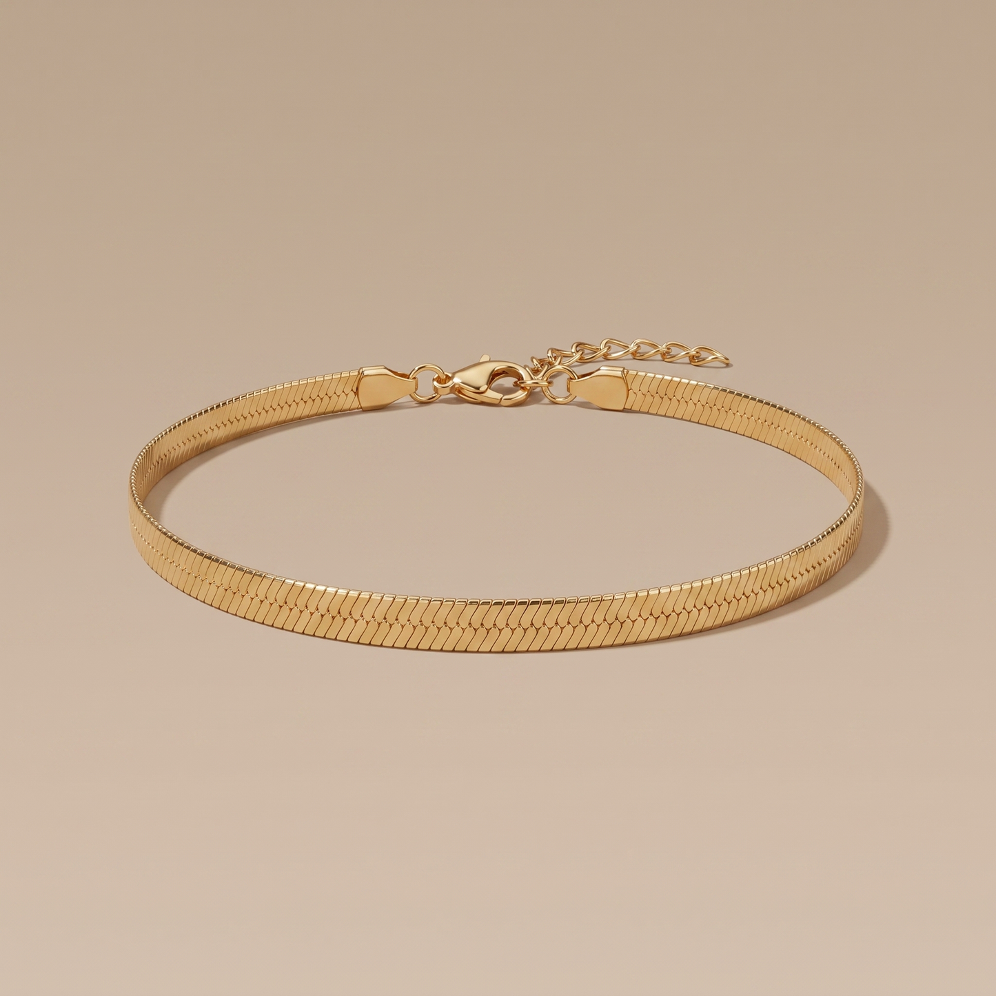Asea Tarifa Herringbone Chain Anklet — front view