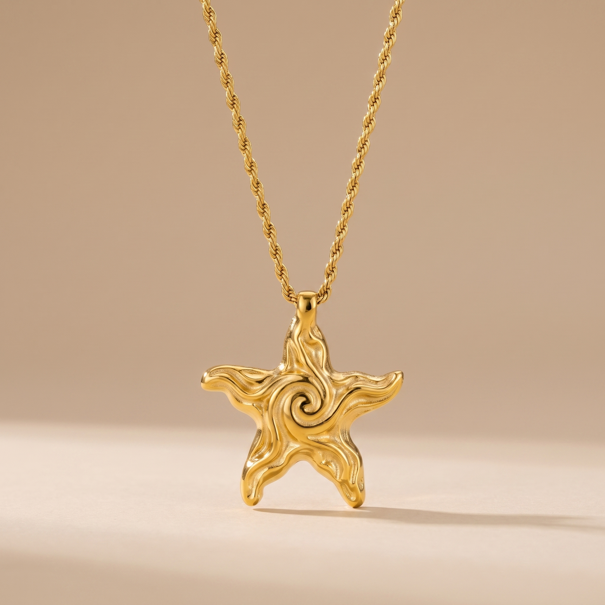 Asea Sea Star Pendant Necklace — front view