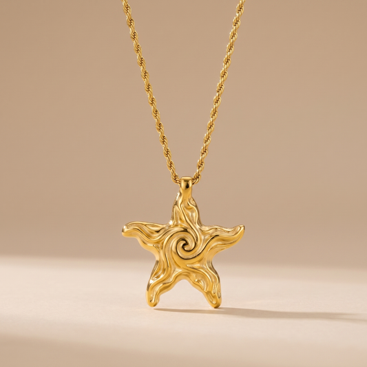Asea Sea Star Pendant Necklace — front view