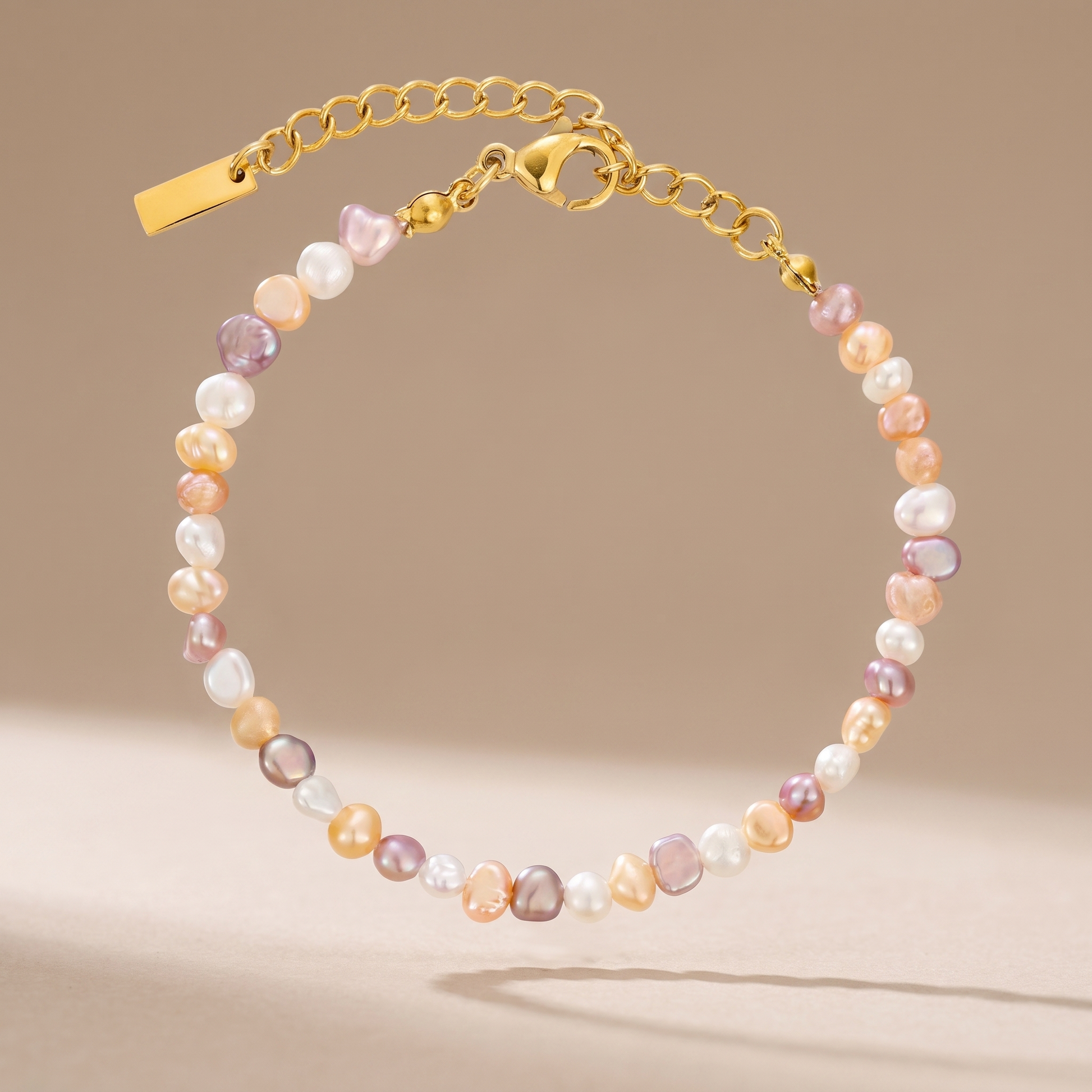 Asea Rosamar Pearl Anklet — front view