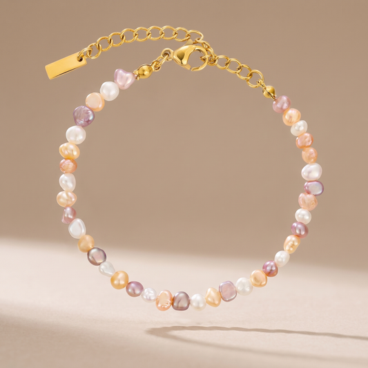 Asea Rosamar Pearl Anklet — front view