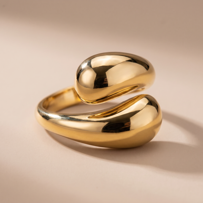 Asea Twisted Duo Ring — close-up detail