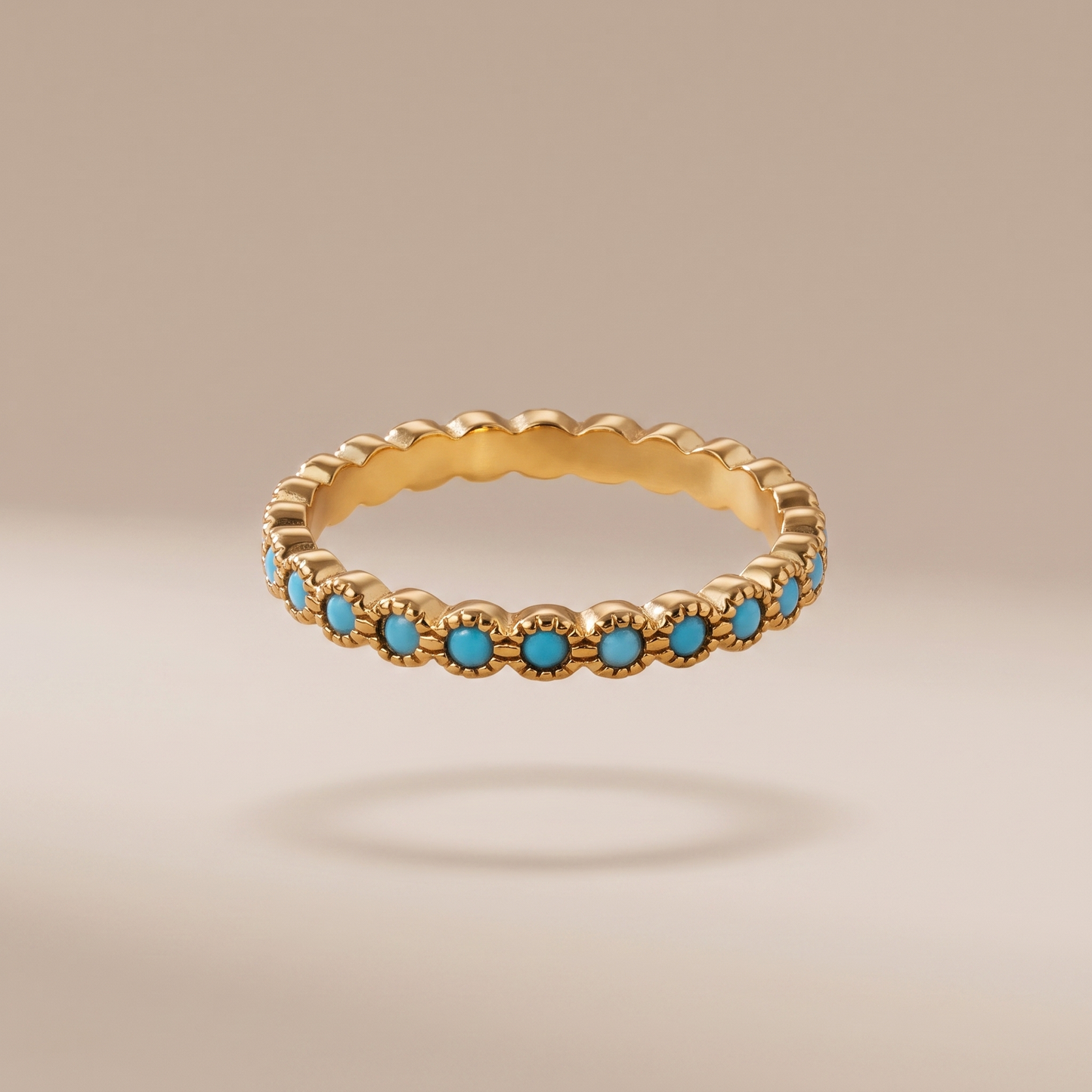 Asea Azure Turquoise Ring — front view