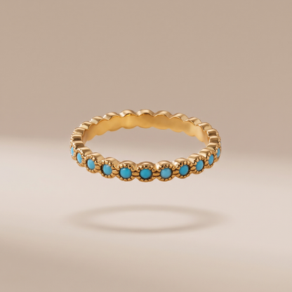 Asea Azure Turquoise Ring — front view