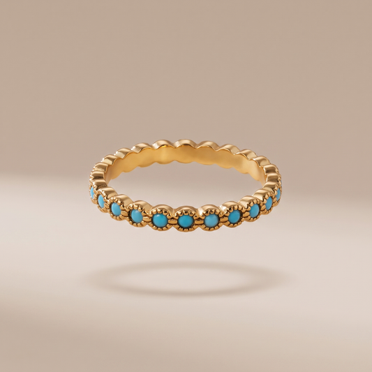 Asea Azure Turquoise Ring — front view