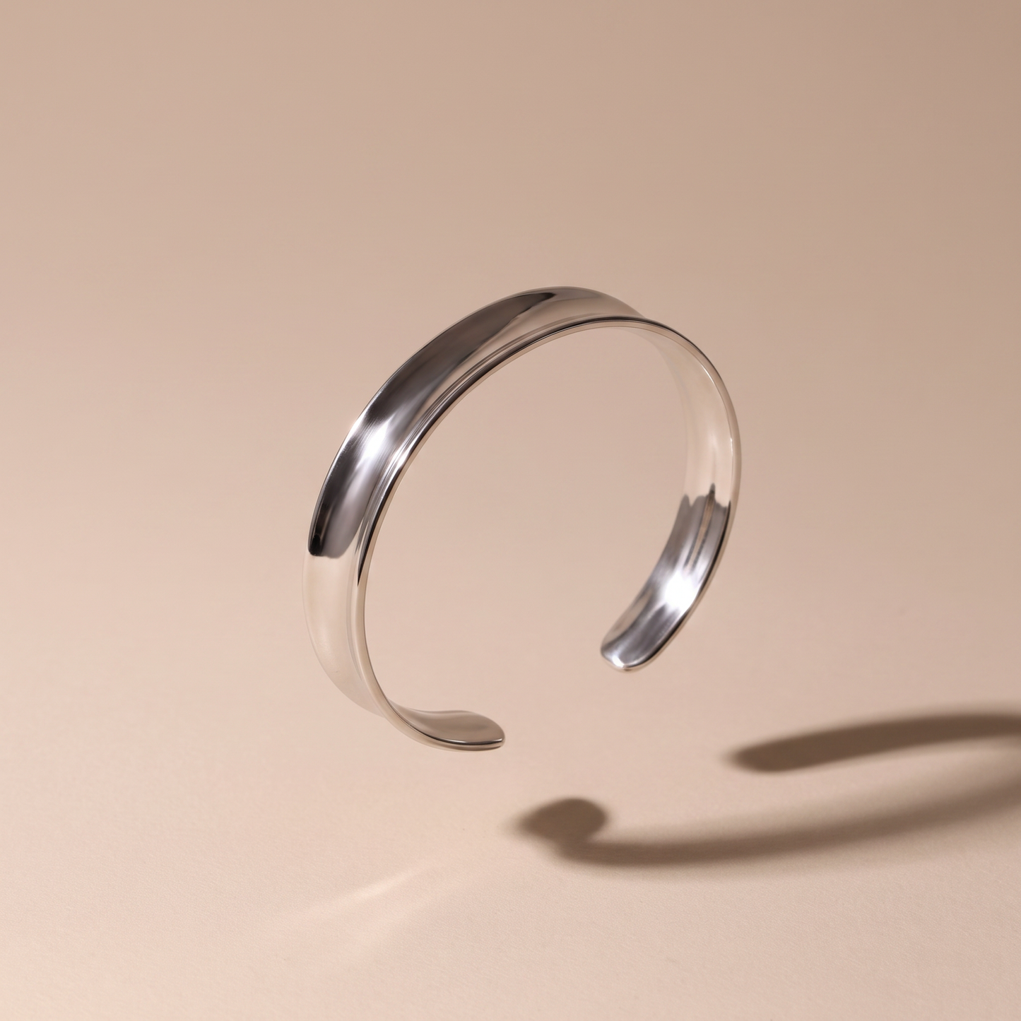 Asea Sundown Statement Cuff — Silver Color