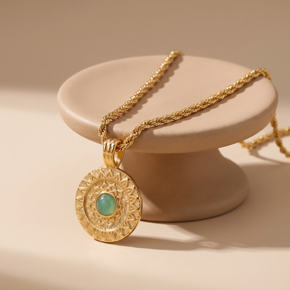Asea Andean Sun Aventurine Necklace — angle