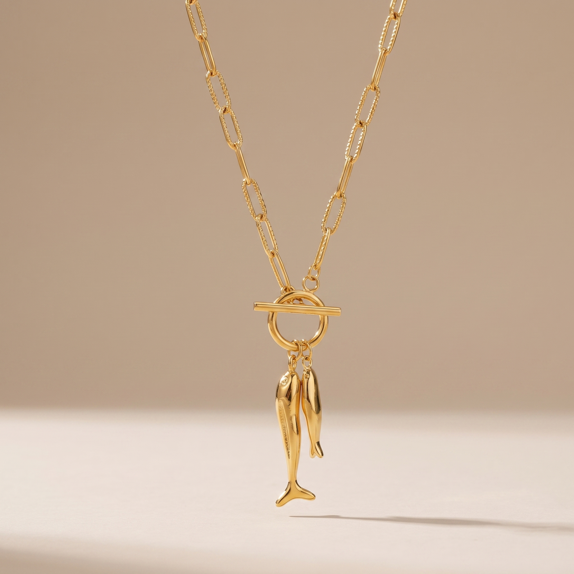 Asea Calla Fish Necklace — front view