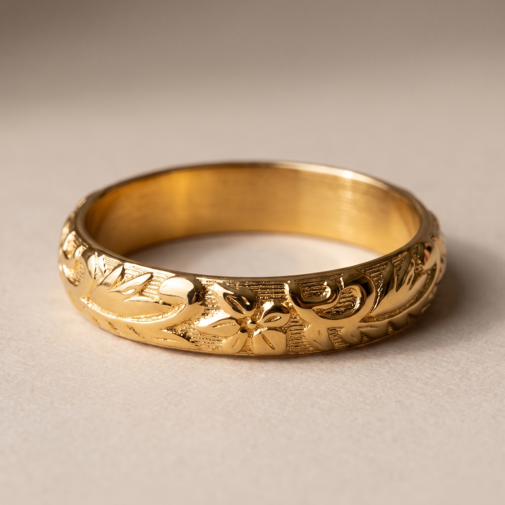 Asea Bloom Sculpted Ring — close-up detail