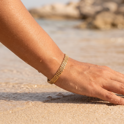 Asea Cadaques Woven Bracelet — worn by model