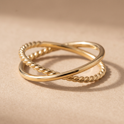 Asea Unity Interlaced Ring — close-up detail