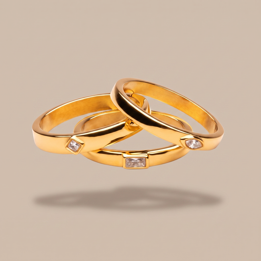 Asea Eternity Stacking Rings Trio — front view