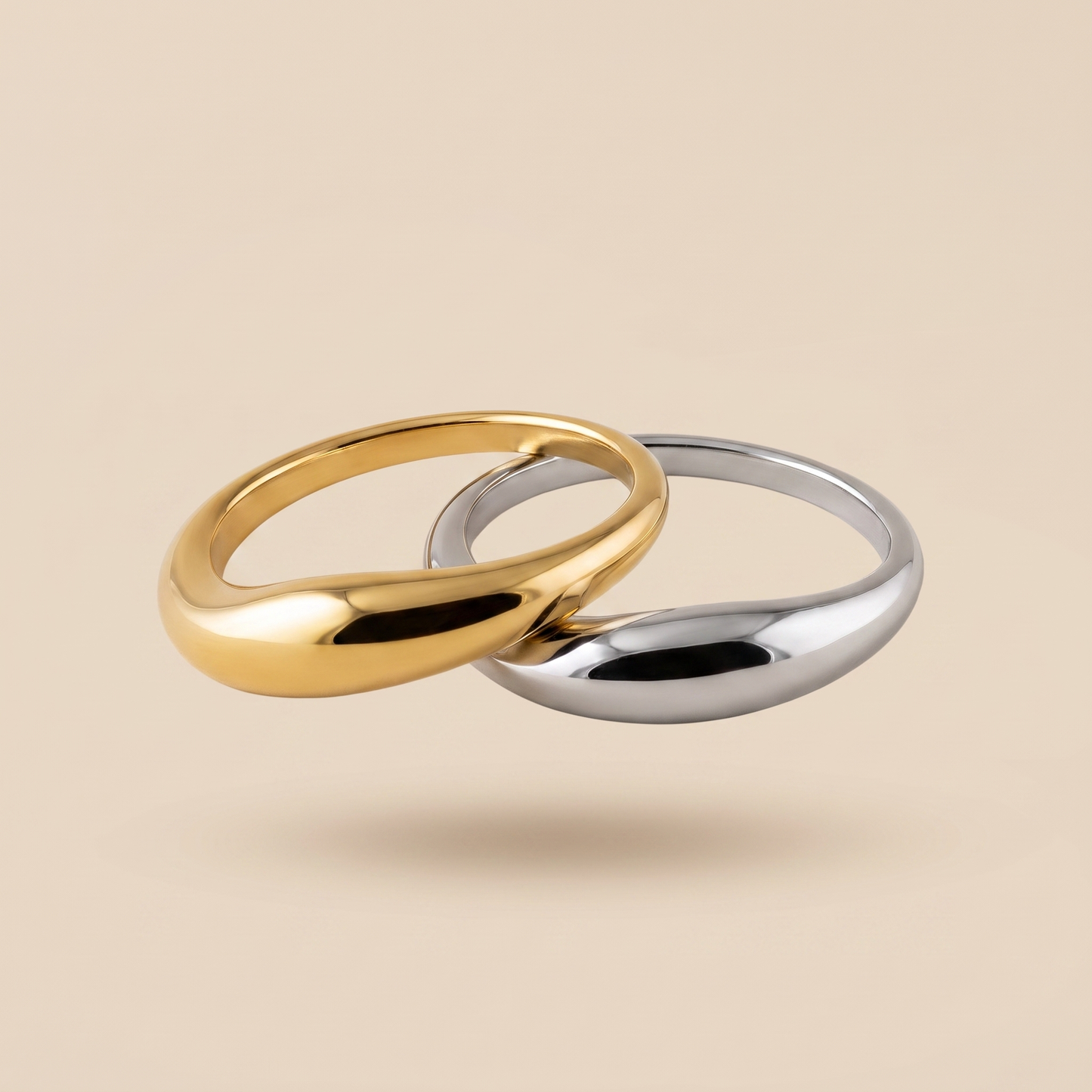 Asea Heads & Tails Ring Duo — front view
