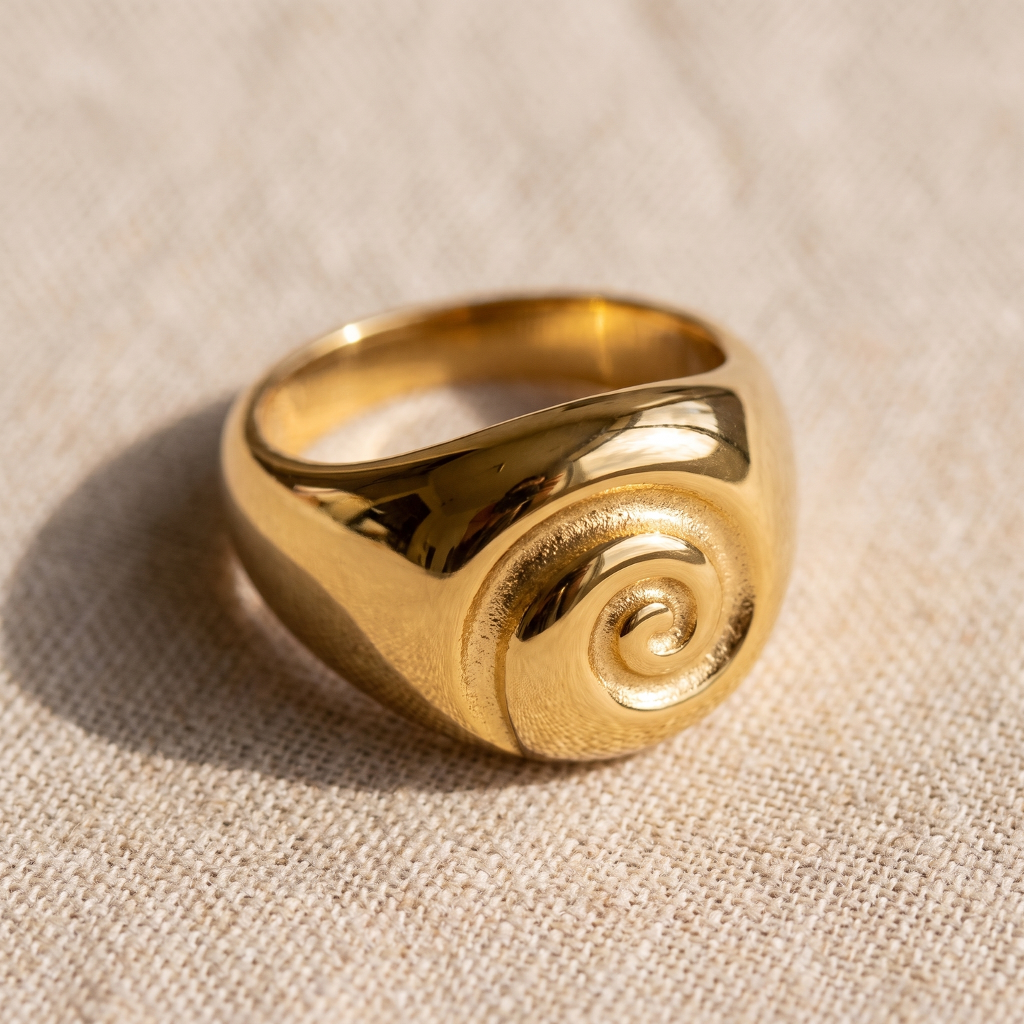 Asea Nerissa Spiral Ring — close-up detail