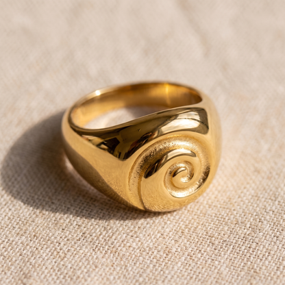 Asea Nerissa Spiral Ring — close-up detail