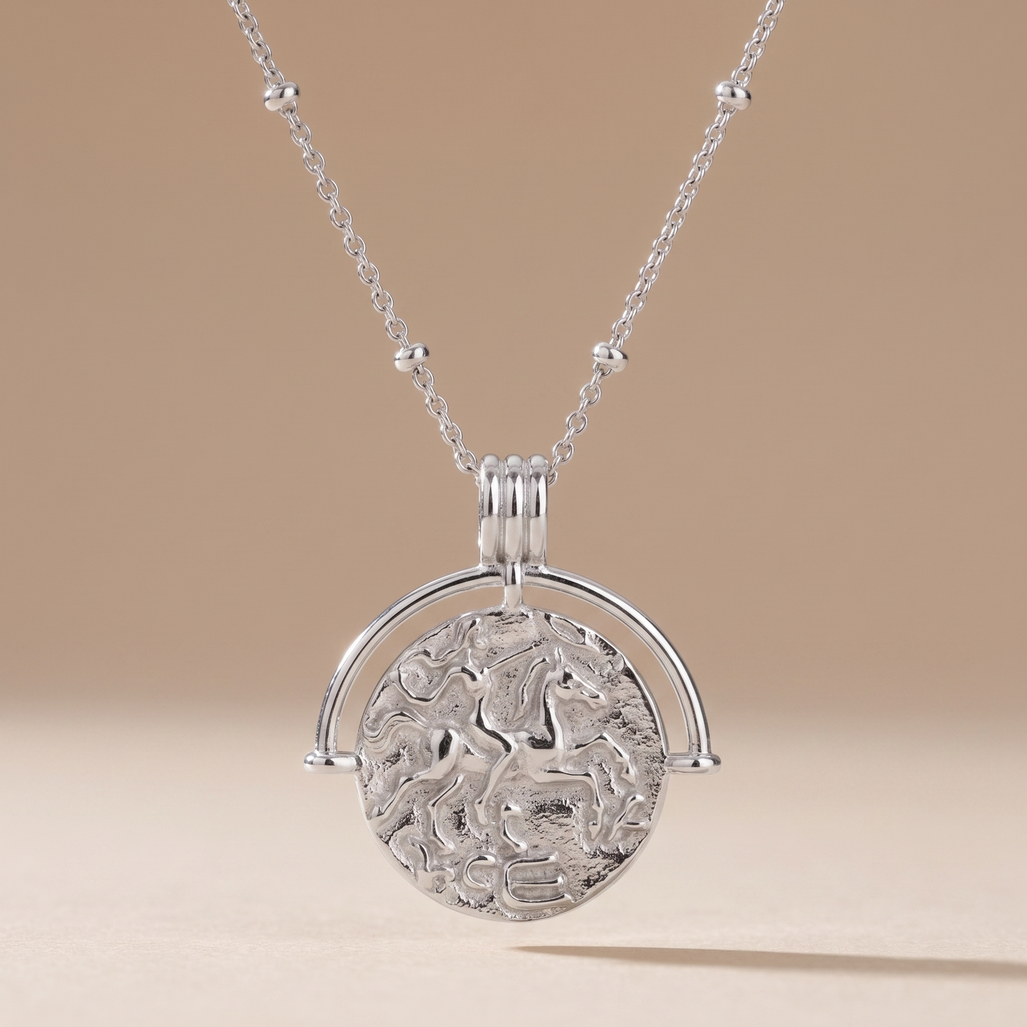 Asea Divine Pendant Necklace — Silver color