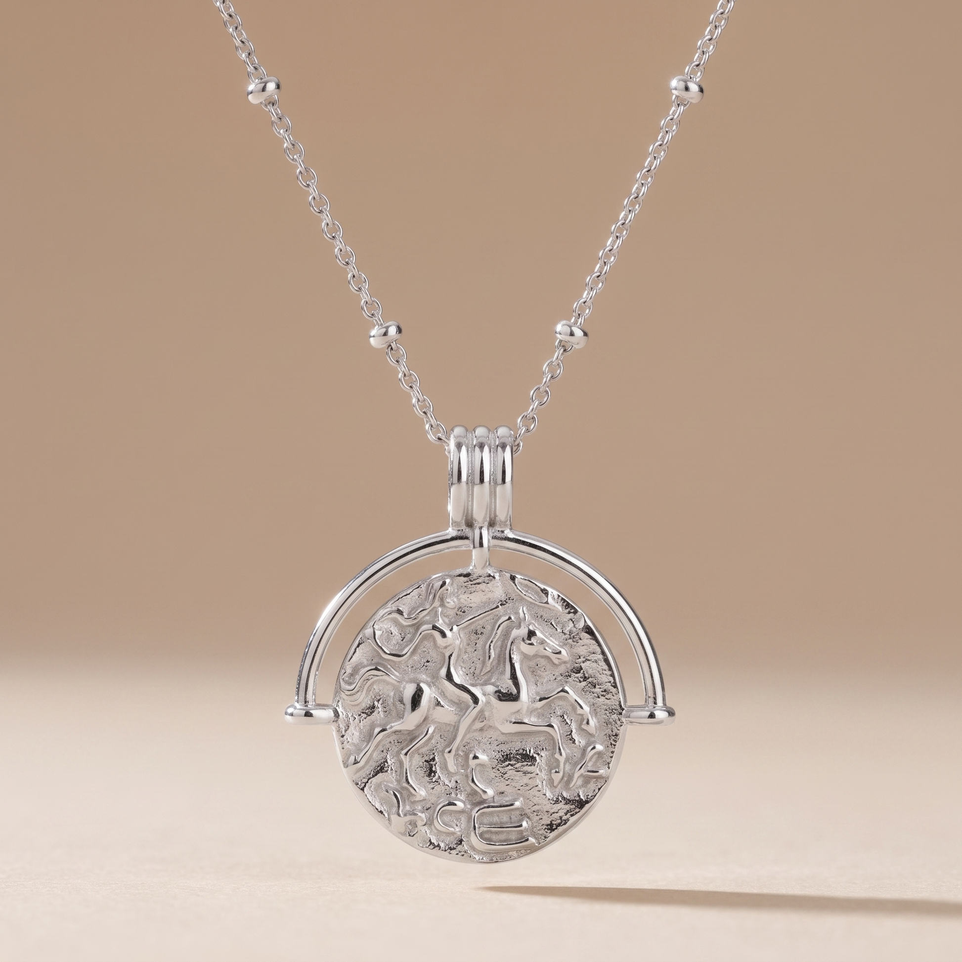 Asea Divine Pendant Necklace — Silver color