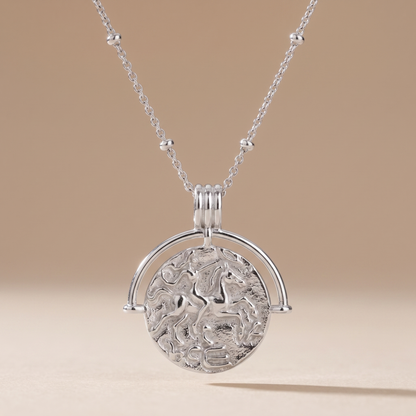 Asea Divine Pendant Necklace — Silver color