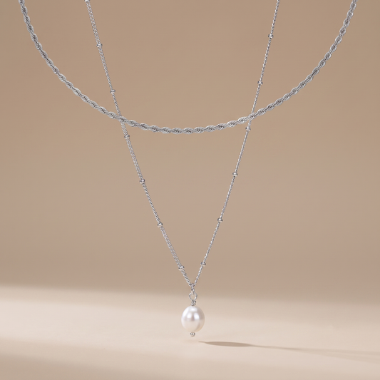 Asea Everyday Duo Set | Silver — front view