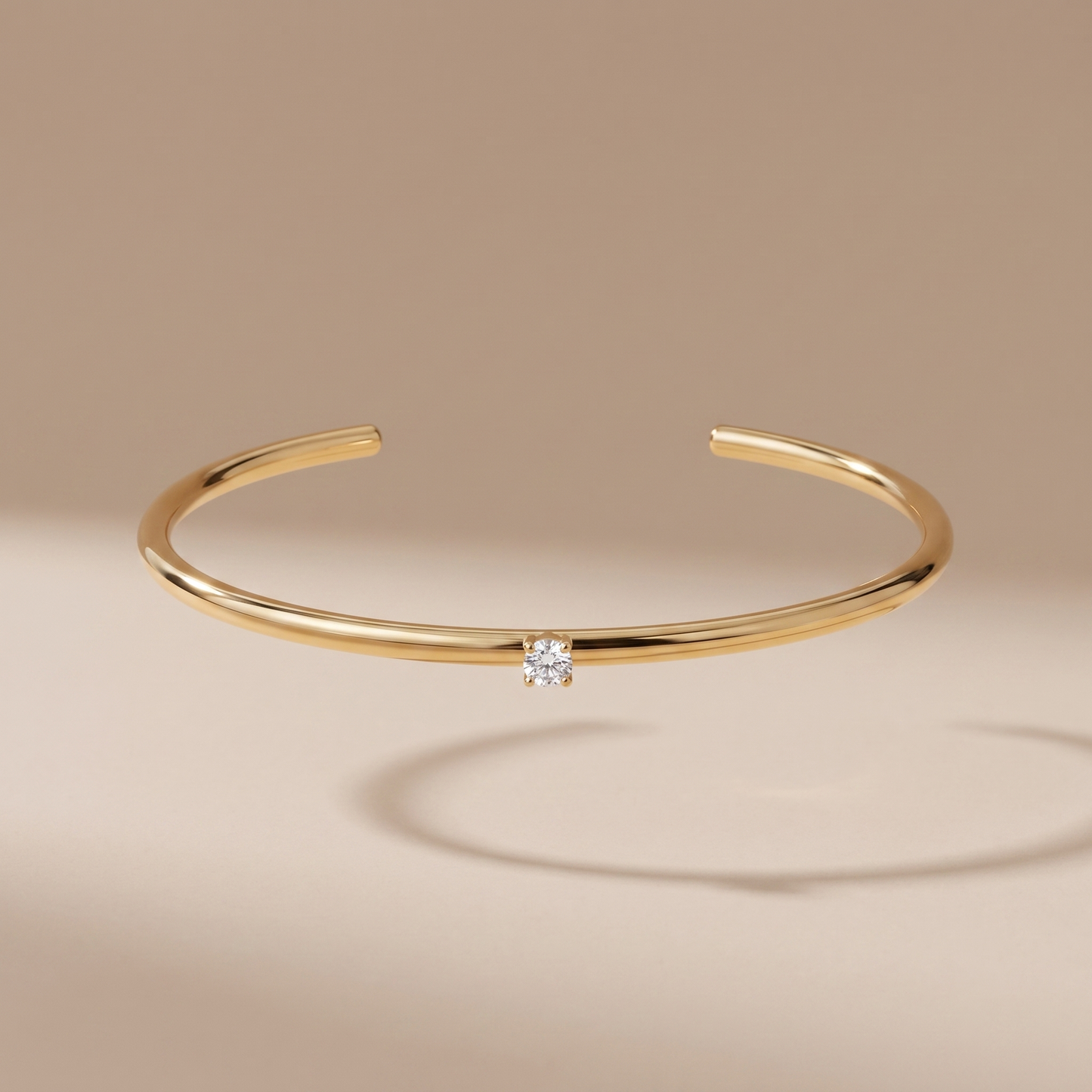 Asea Slim Solar Cuff Bracelet — front view