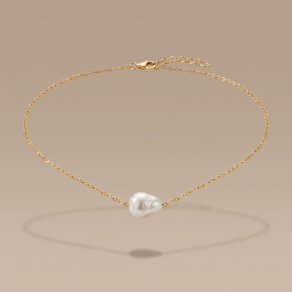 Asea Baroque Freshwater Pearl Choker — front view