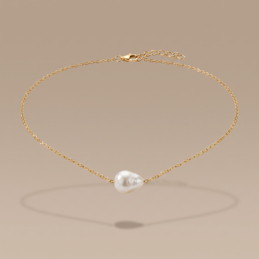 Asea Baroque Freshwater Pearl Choker — front view