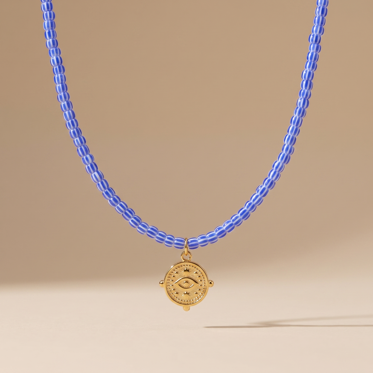 Asea Talia Beaded Greek Choker — front view