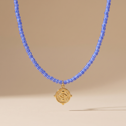 Asea Talia Beaded Greek Choker — front view
