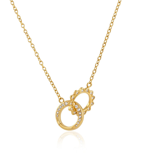 Alba Entwined Halo Necklace