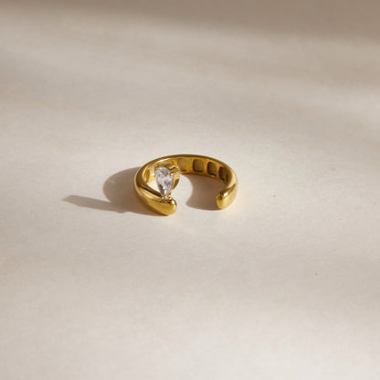 Marea Pear-Cut Cuff Ring