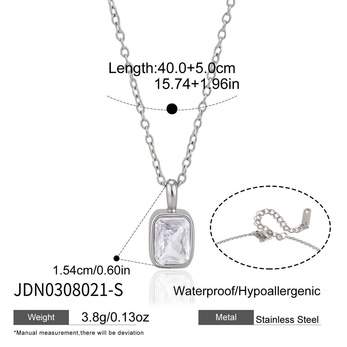 Halcyon Framed Zircon Necklace
