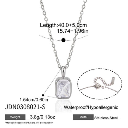 Halcyon Framed Zircon Necklace