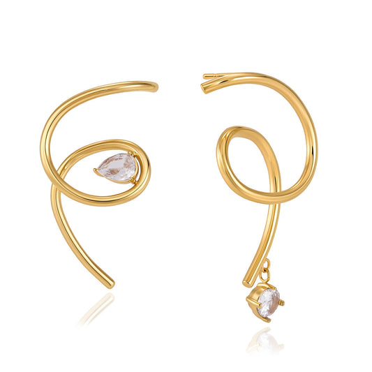 Marea Coiled Dangle Earrings