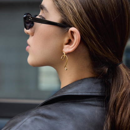 Marea Coiled Dangle Earrings