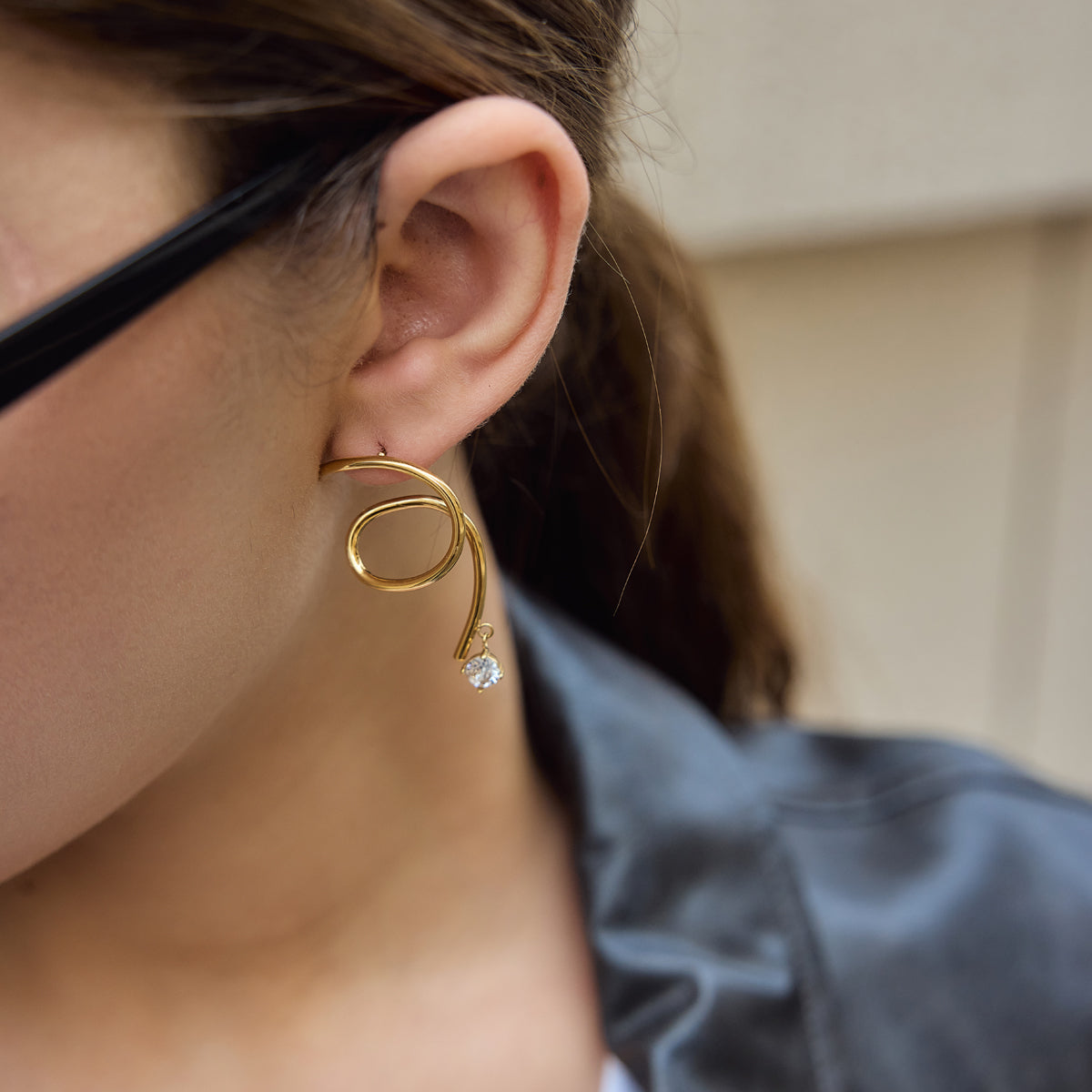 Marea Coiled Dangle Earrings