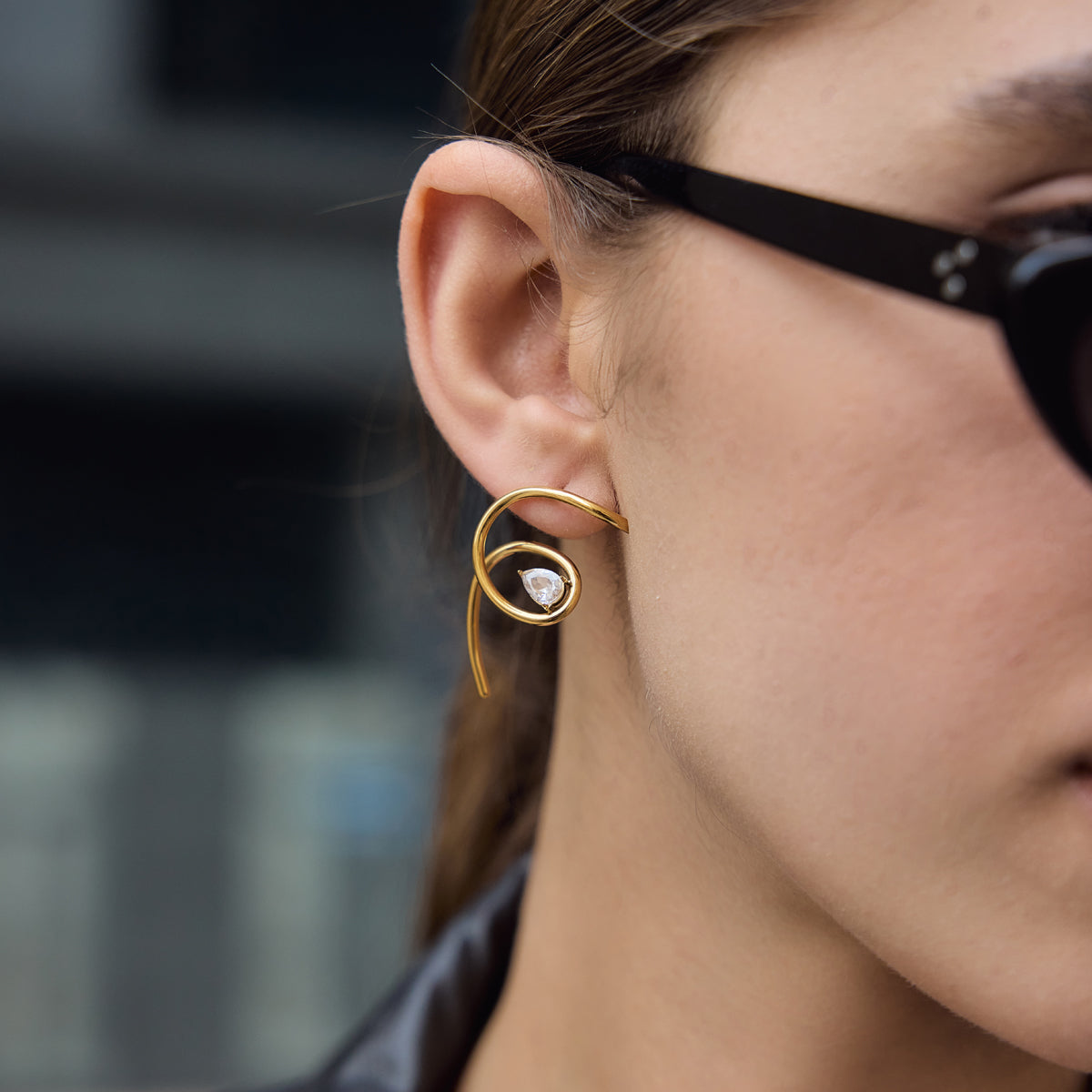 Marea Coiled Dangle Earrings