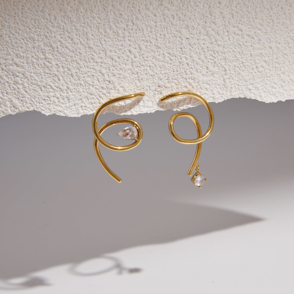 Marea Coiled Dangle Earrings