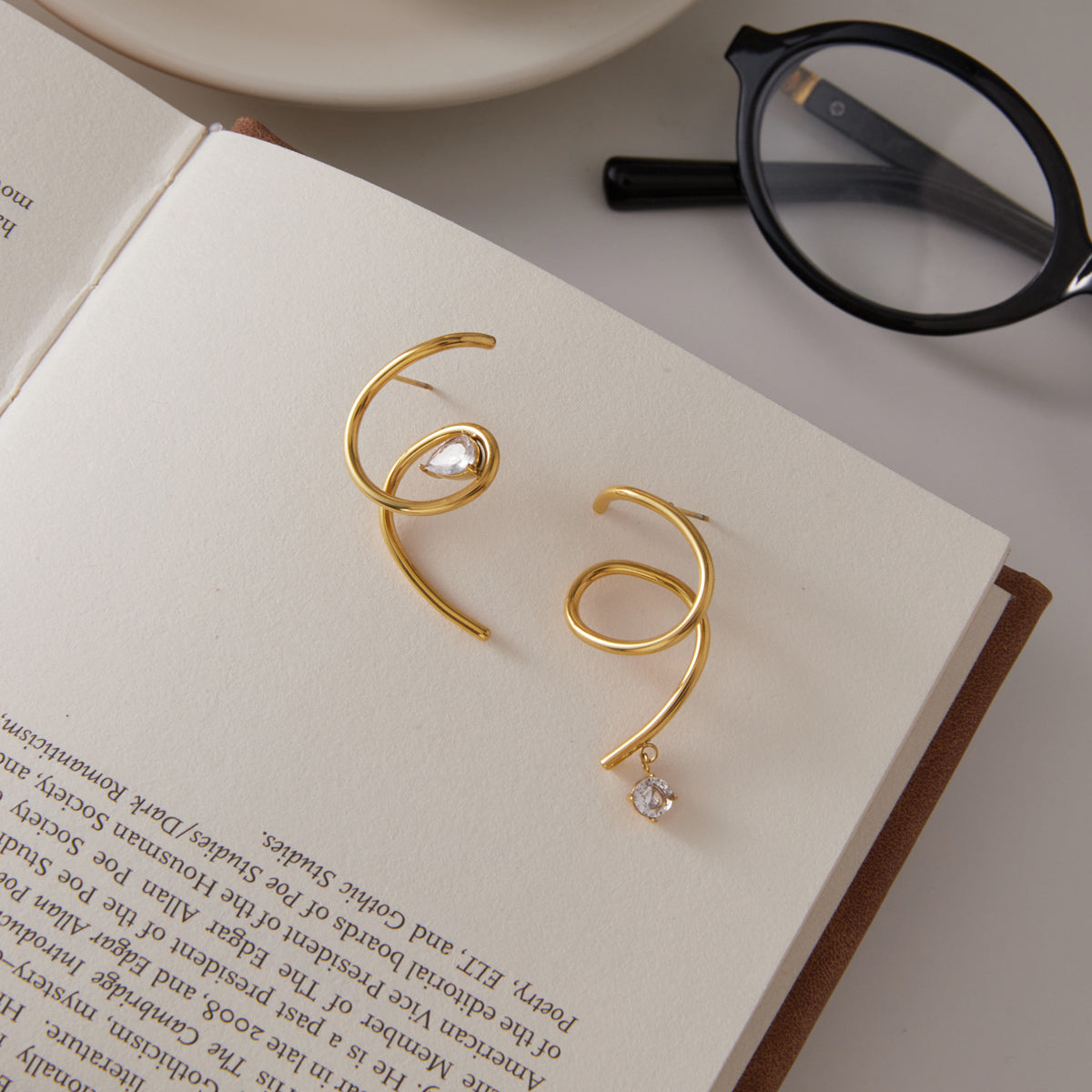 Marea Coiled Dangle Earrings
