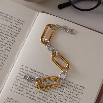 Calanque Bold Mixed-Metal Link Bracelet
