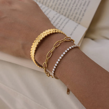 Marram Chevron Open Bracelet