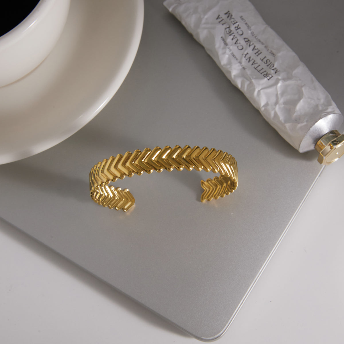 Marram Chevron Open Bracelet