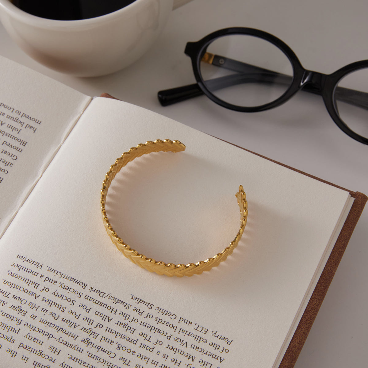 Marram Chevron Open Bracelet