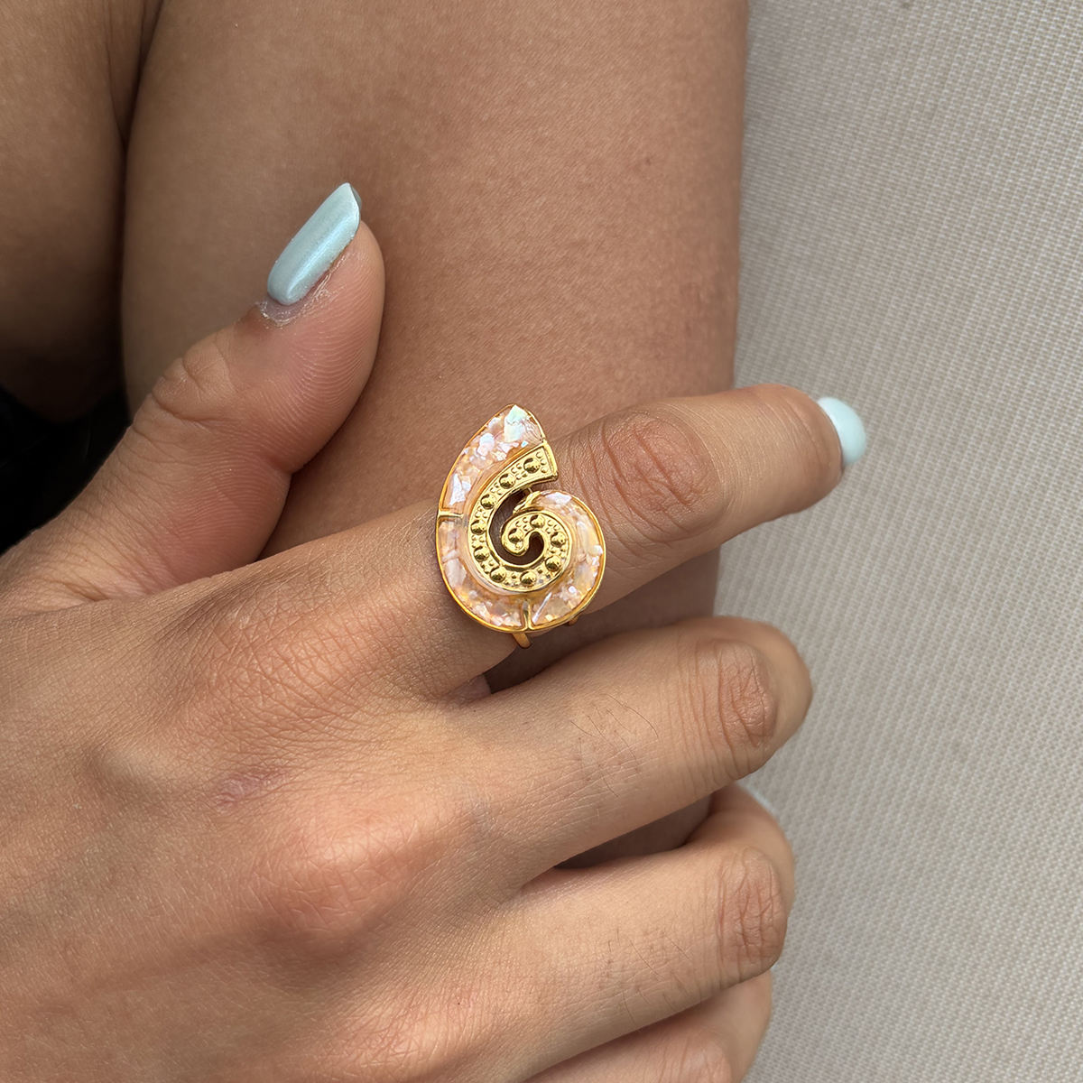 Tidepool Turtle Open Band Ring