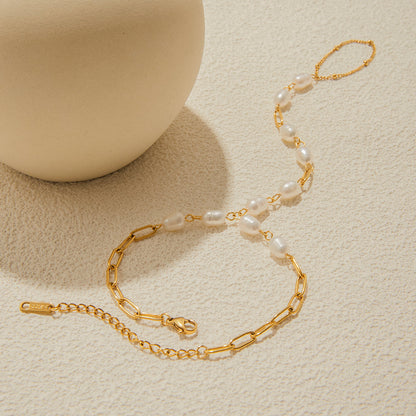 Marea Baroque Pearl Harness Bracelet