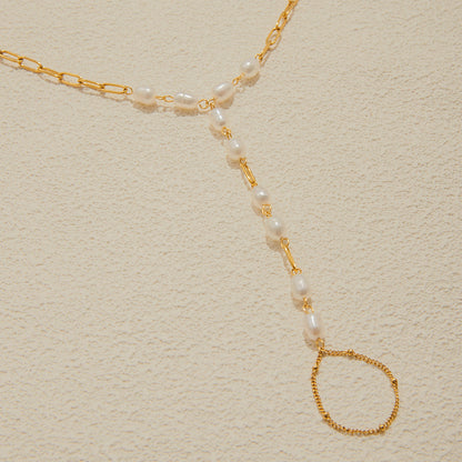 Marea Baroque Pearl Harness Bracelet