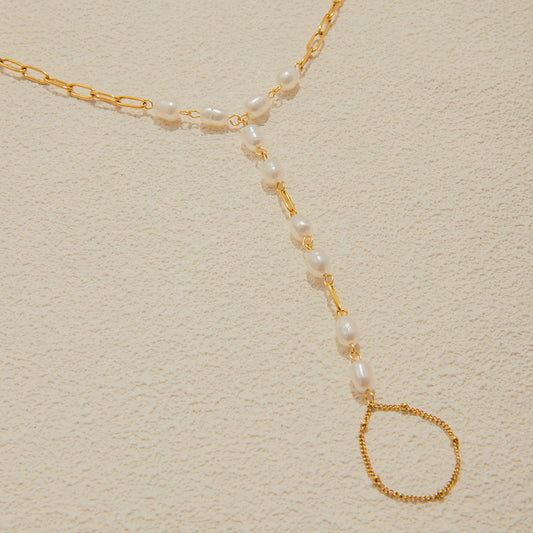 Marea Baroque Pearl Harness Bracelet