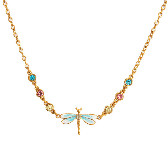 Estuary Azure Dragonfly Necklace