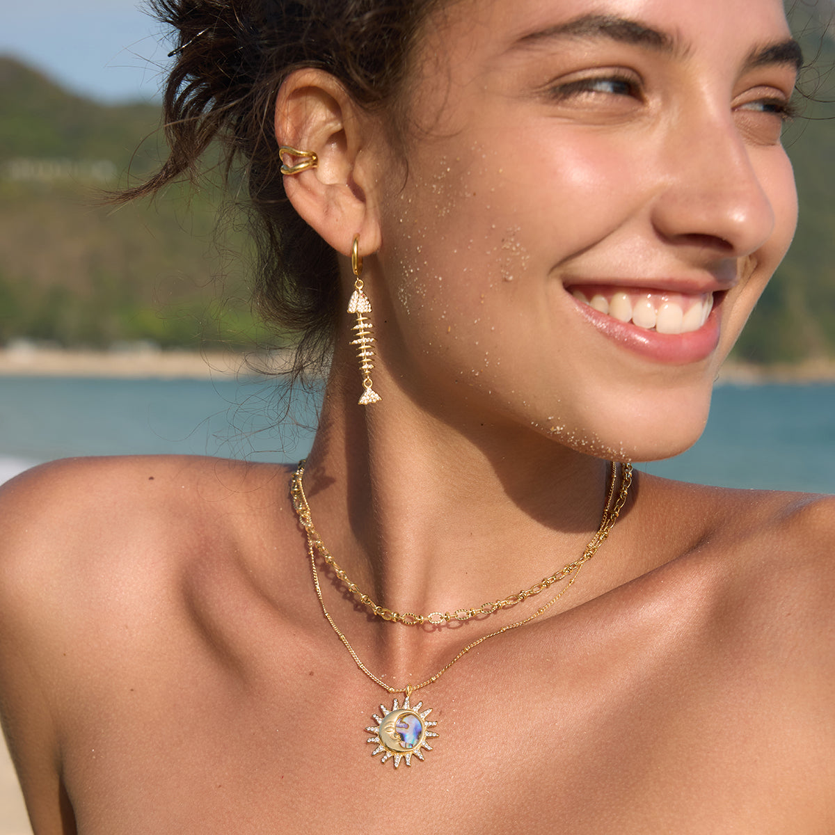 Zenith Abalone Halo Necklace