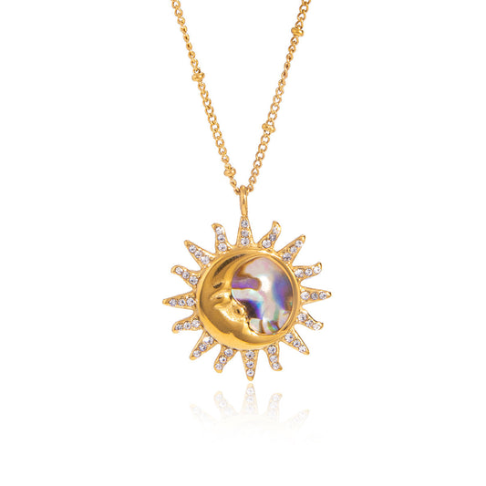 Zenith Abalone Halo Necklace
