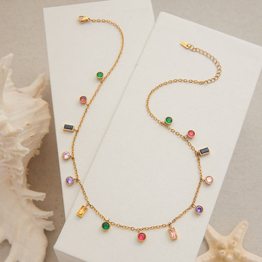 Calanque Prismatic Drop Necklace
